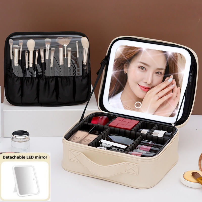 Beauty Makeup Box - Large Capacity Women's Makeup Bag With