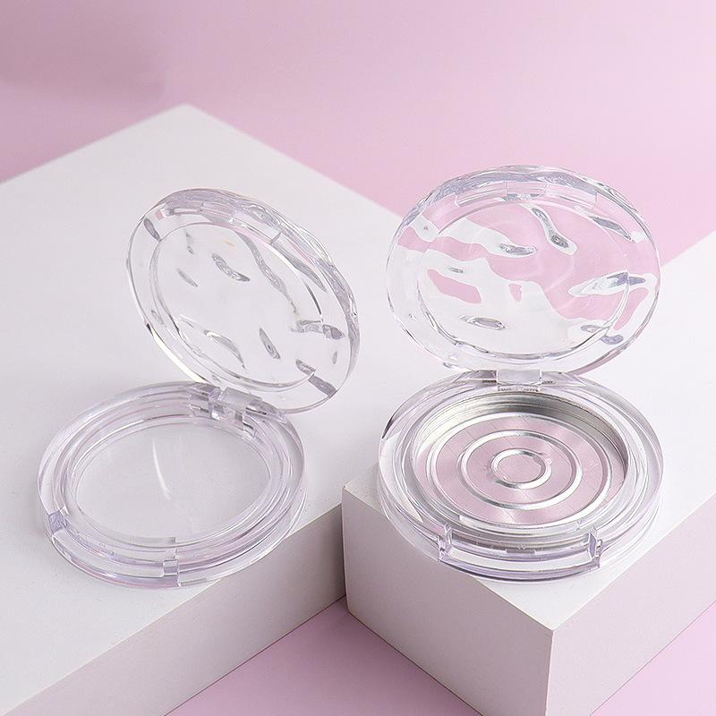 Beauty Makeup Box - Eco-Friendly Clear Wavy Blush Box for