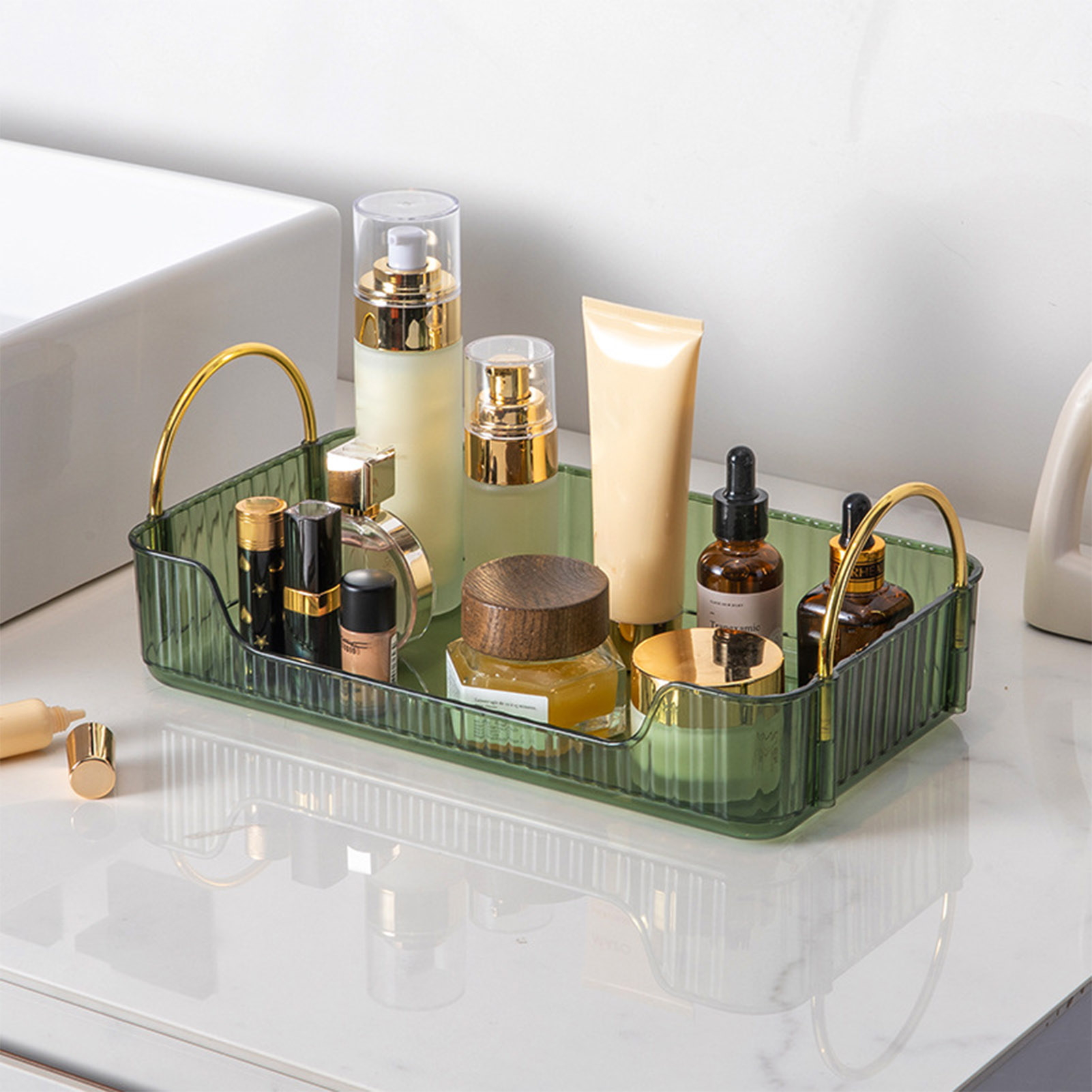 Bathroom Organizer Rack Light  - Beauty Makeup Box recension och pris