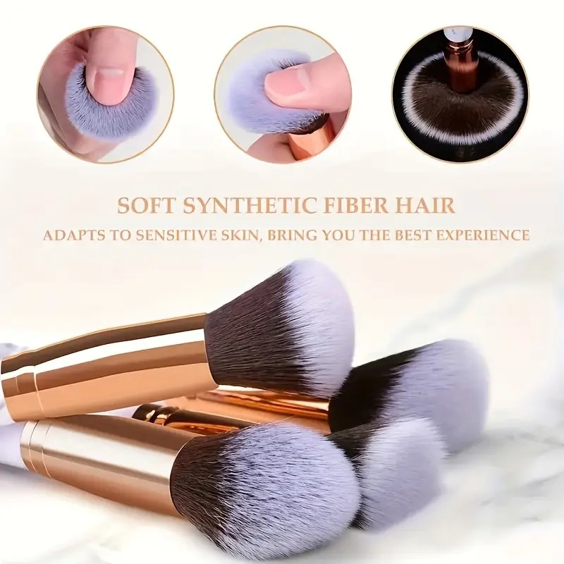 10-Piece Marble Brush Set + Be - Beauty Makeup Gift Sets recension och pris