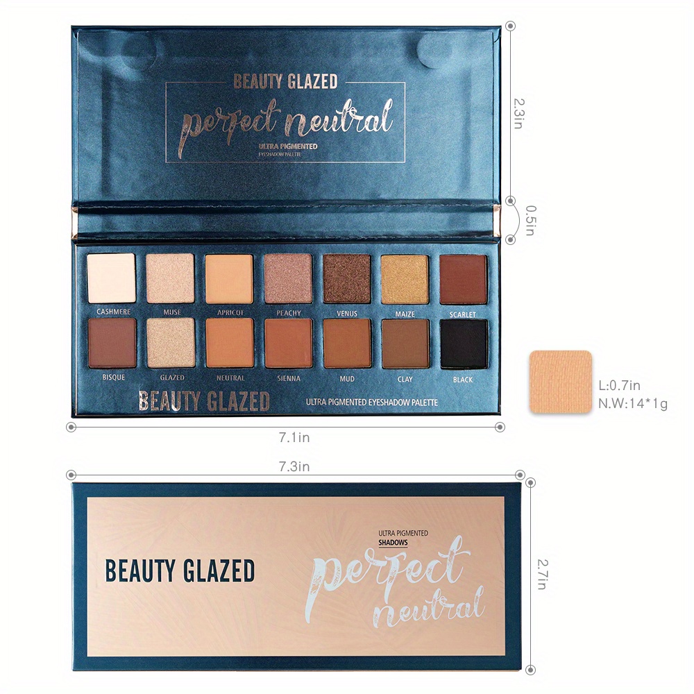 BEAUTY GLAZED 14 Colors Eyesha - Beauty Huda Makeup recension och pris