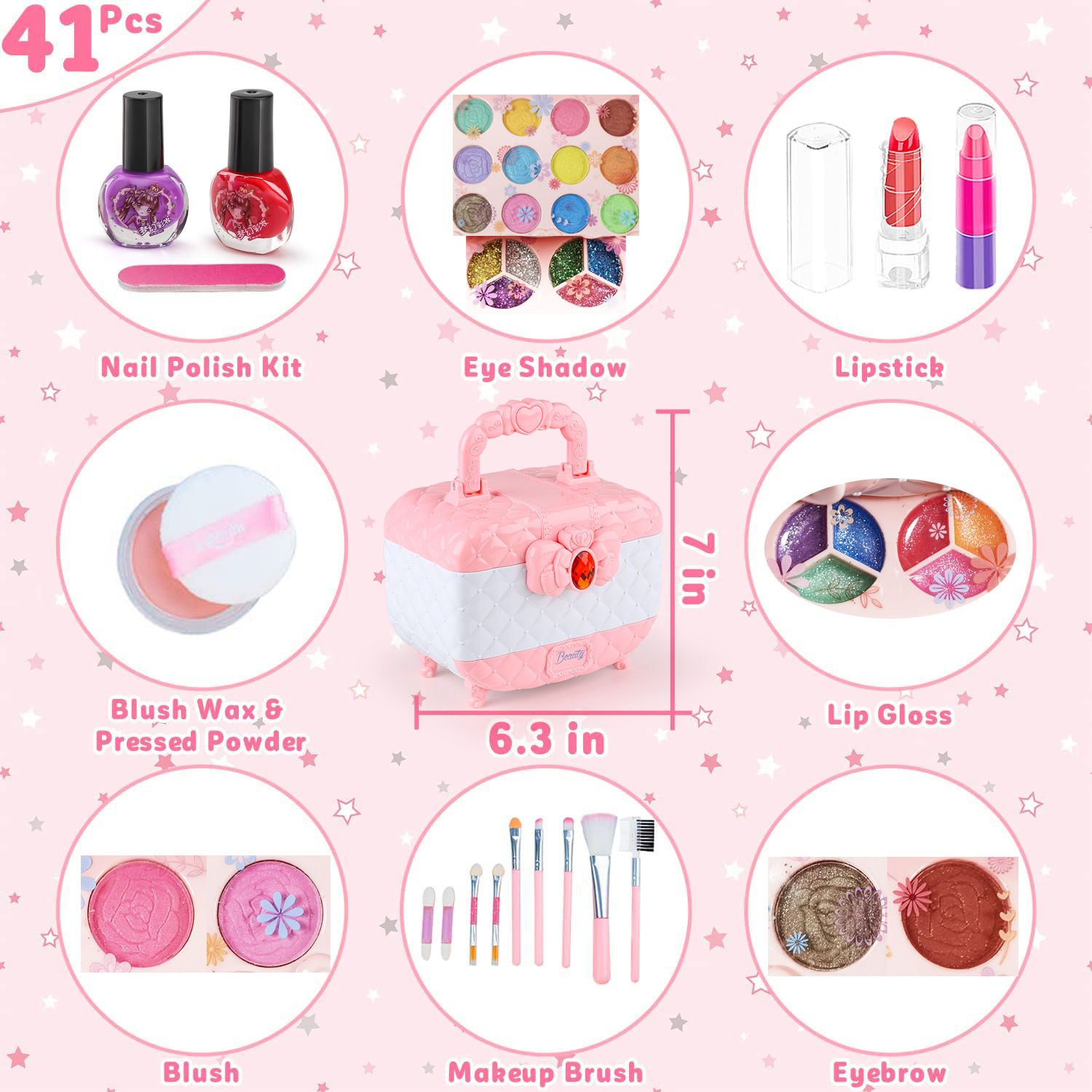 Kids Makeup Toy Kit for Girls, - Beauty Makeup For Kids recension och pris