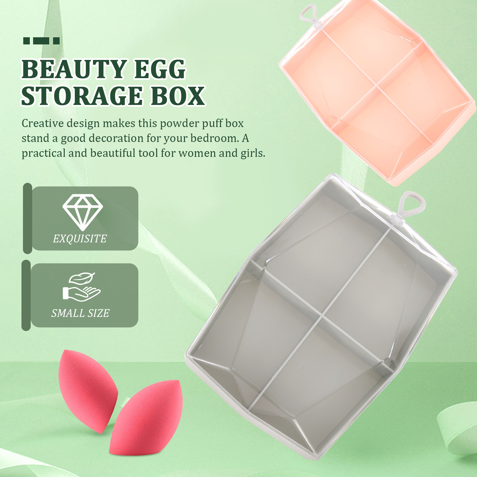 2Pcs Premium ABS Beauty Sponge - Beauty Makeup Box recension och pris