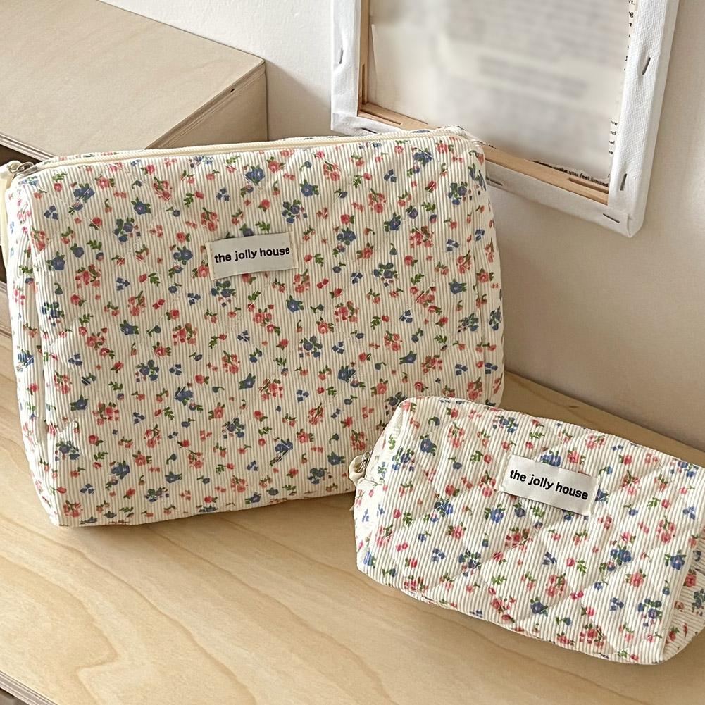 Vintage Floral Quilted Makeup  - Beauty Makeup Box recension och pris