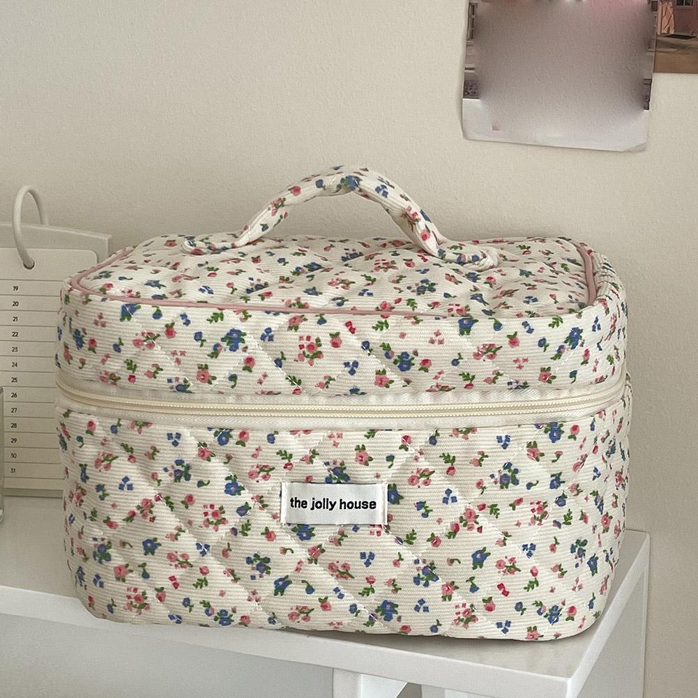Vintage Floral Quilted Makeup  - Beauty Makeup Box recension och pris