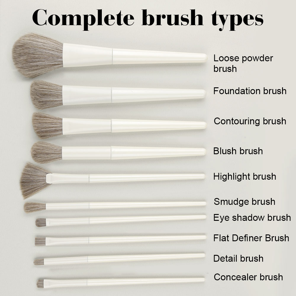Professional 10PCS Makeup Brus - Beauty Makeup Gift Sets recension och pris