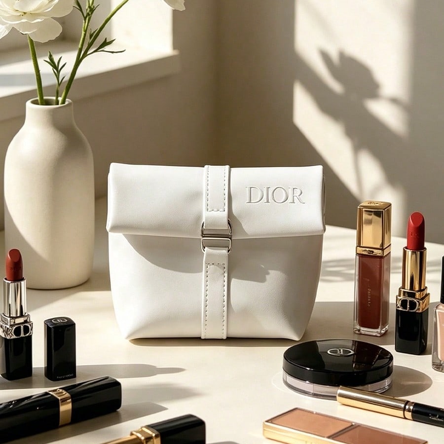 Dior’s Bag White Cosmetic Bag  - Beauty Makeup Dior recension och pris