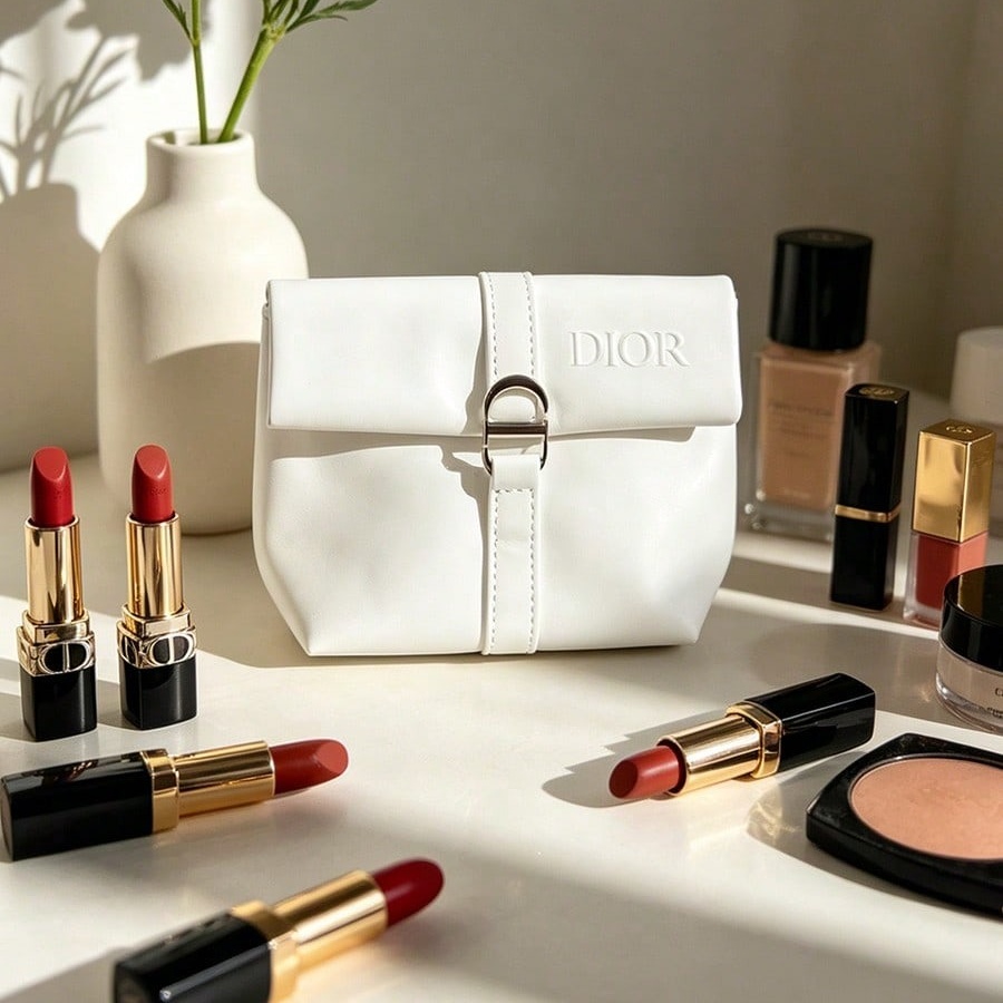 Dior’s Bag White Cosmetic Bag  - Beauty Makeup Dior recension och pris