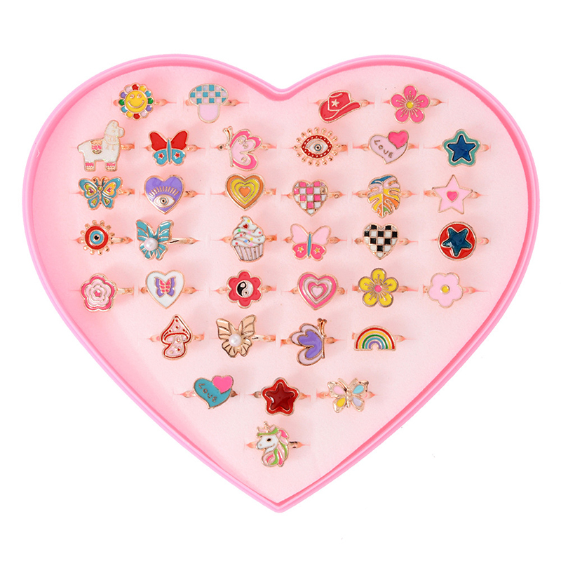 6/12/36pcs Adjustable Rings fo - Beauty Makeup For Kids recension och pris