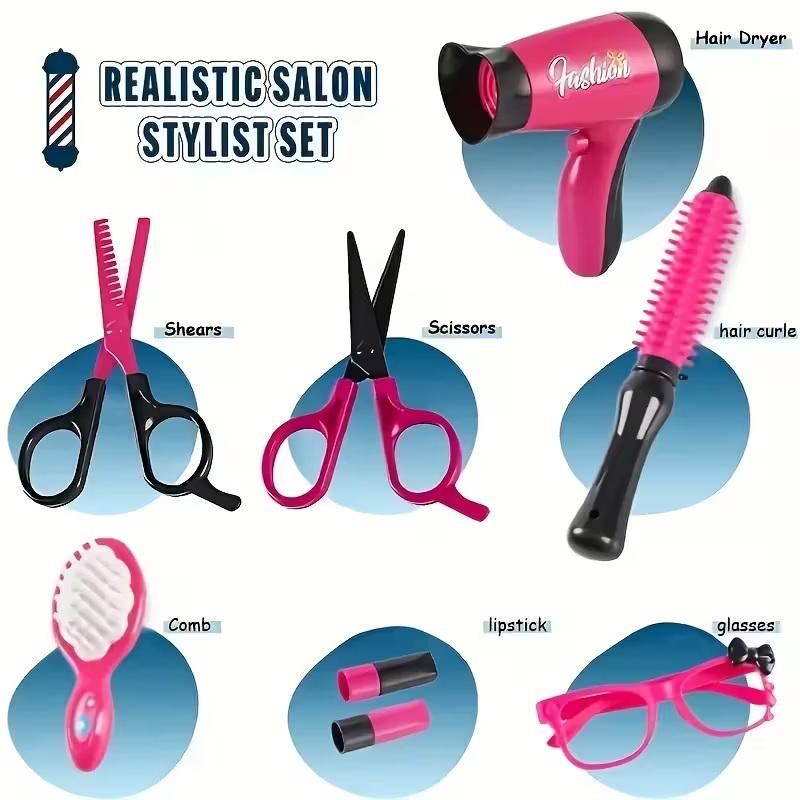 17Pcs Girls Beauty Salon Set M - Beauty Makeup For Kids recension och pris