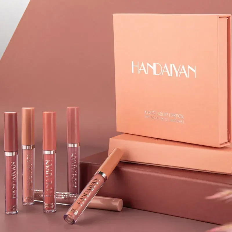 HANDAIYAN 6 PCS Lipstick Set M - Beauty Huda Makeup recension och pris