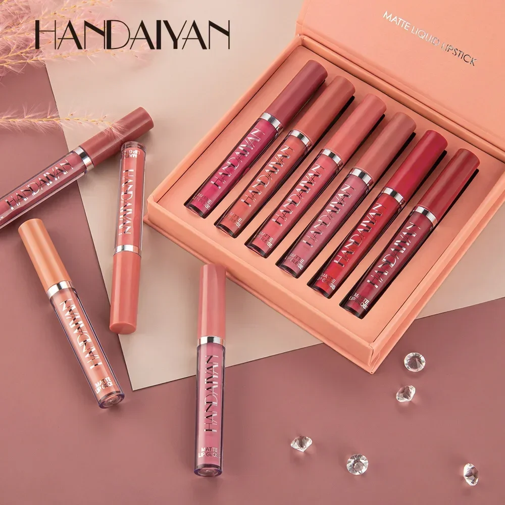 HANDAIYAN 6 PCS Lipstick Set M - Beauty Huda Makeup recension och pris