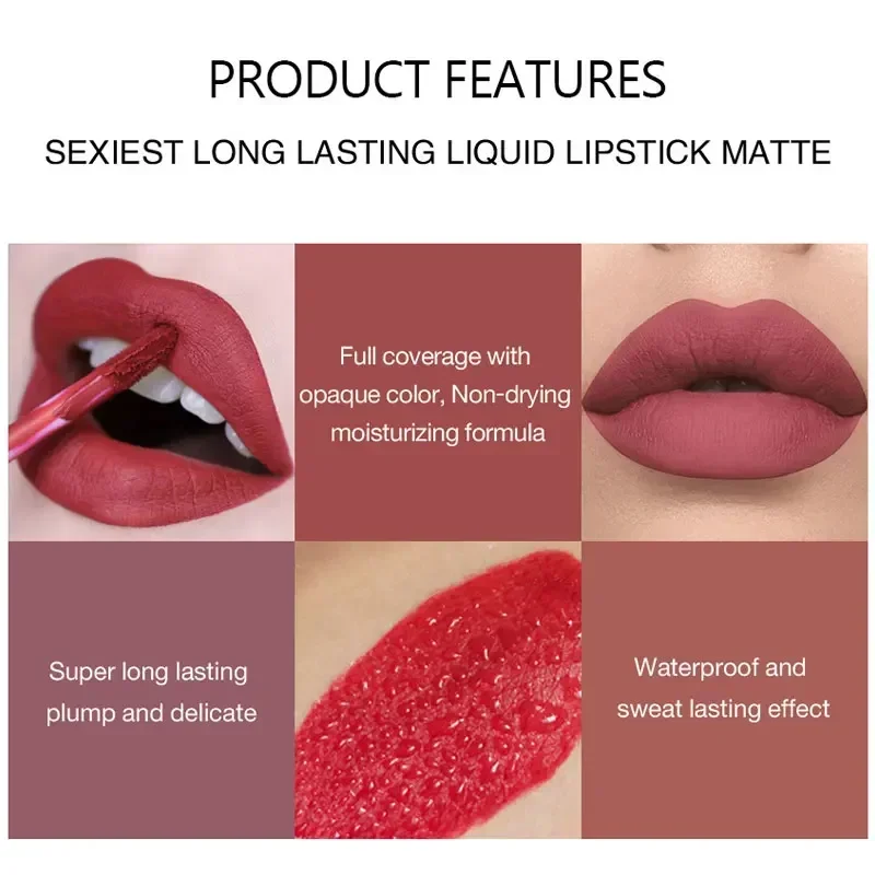 HANDAIYAN 6 PCS Lipstick Set M - Beauty Huda Makeup recension och pris
