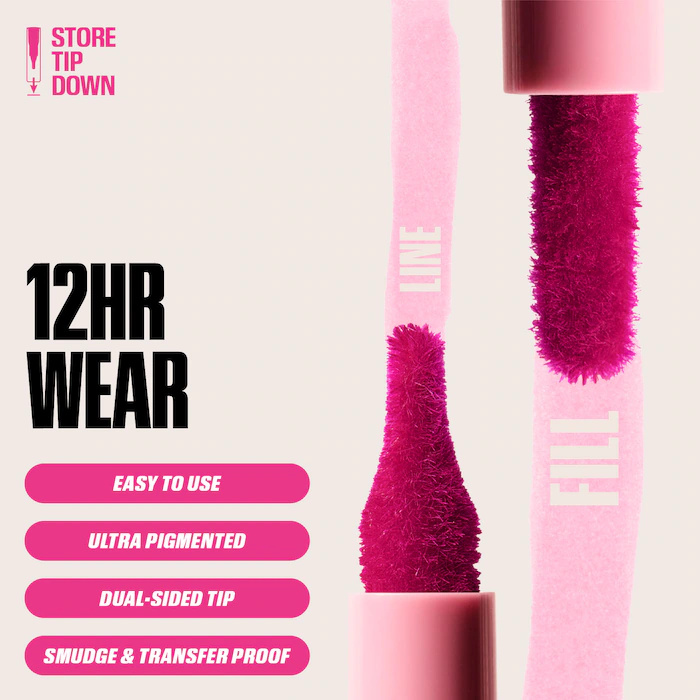 Velvet Brown Lip Liner Pencil  - Huda Beauty Makeup Bag recension och pris