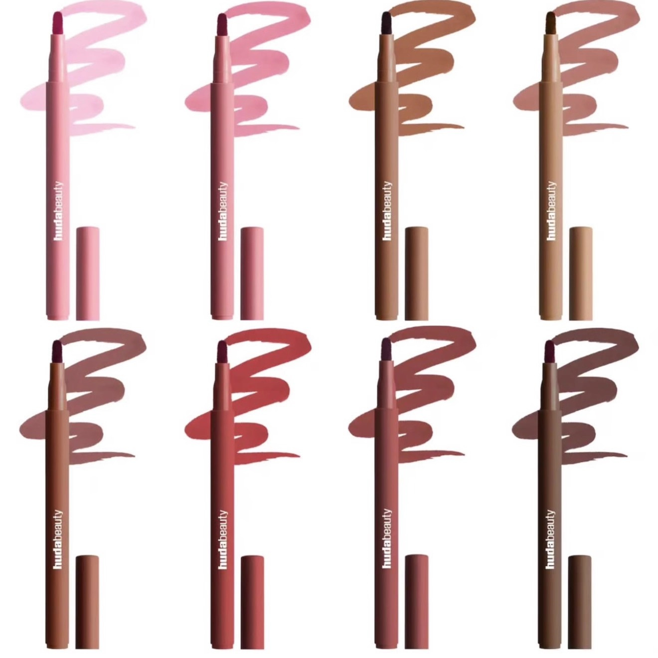 8Color Lip Liner Pen Set Long- - Huda Beauty Makeup Bag recension och pris